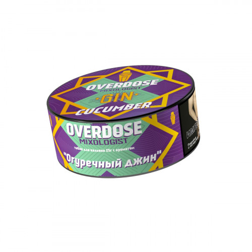 Табак для кальяна Overdose – Gin Cucumber 25 гр.